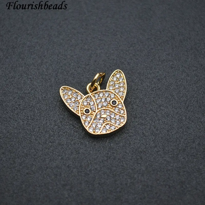 Cute Animal Pug Charms High Quality Nickel Free Jewelry Findings for DIY Earring Bracelet Festive Christmas Gifts 20pcs/lot