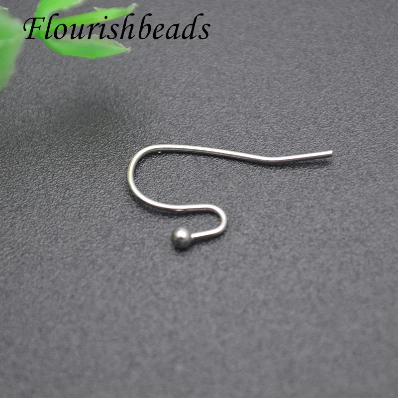 Wholesale Price 500pcs/lot 20mm Stainless Steel Anti Fading Earring Hooks French Ear Wire with Coil for Jewelry Making