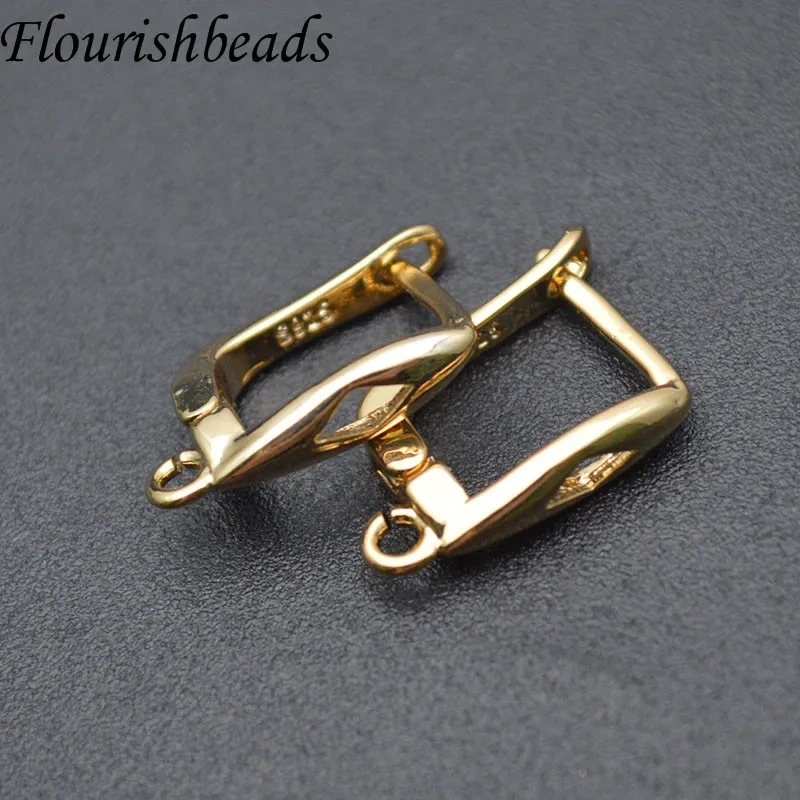 Wholesale Price 30pcs/lot Smooth Basic Nickel Free Schwenzy Fastener Ear Wire Earring Hooks Clasp for Women DIY Jewelry Making