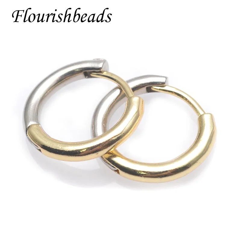 2022 New Arrived Metal Brass Gold Silver Plated Two Color Earrings Women Fashion Simple Jewelry Gifts 30pcs/lot