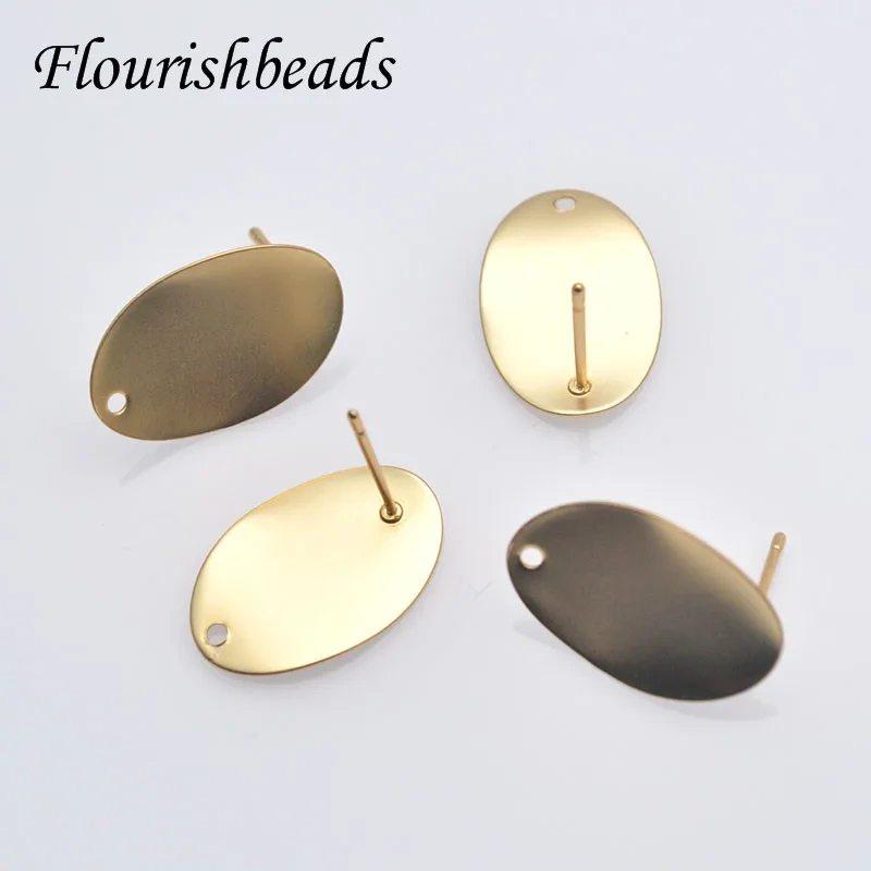 14x20mm Unique Matte Oval Coin Shape Earrings Hooks Nickel Free Jewelry Accessories 20pcs/lot
