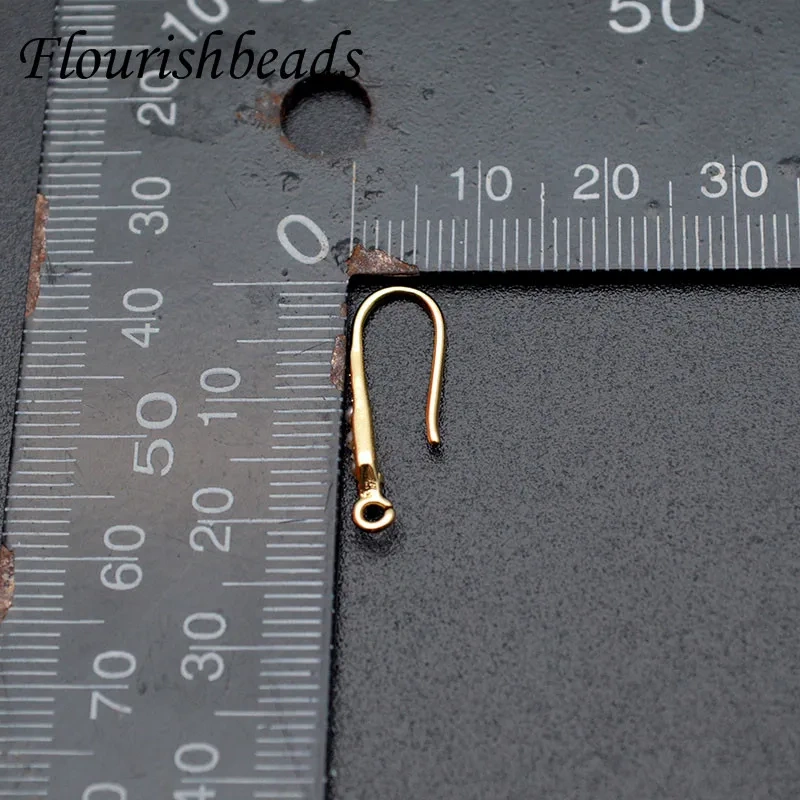 High Quality Anti-rust Paved Pearl Metal Copper Earring Hooks Jewelry Findings Accessories Supplies 20pcs Per Lot