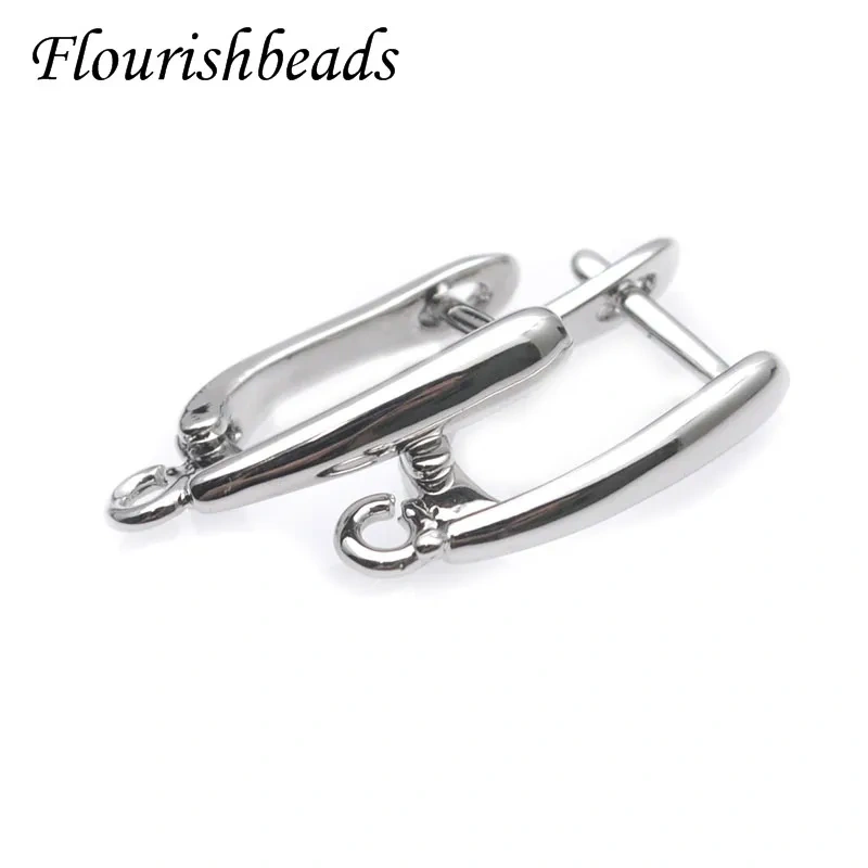 High Quality Nickel Free Smooth Plain Earring Hooks Handmade DIY Jewelry Making Findings Accessories 30pcs Per Lot