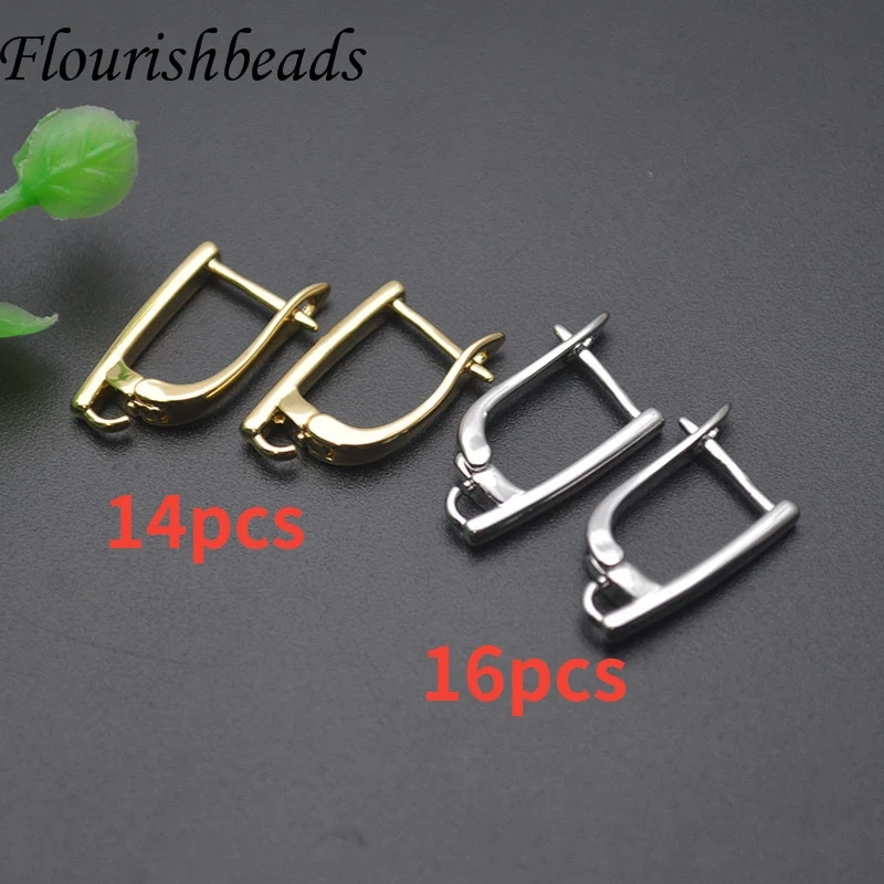 Good Quality Nickel Free Smooth Geometric Earring Hooks Clasp for Women Handmade DIY Jewelry Making Earring 30pcs/lot