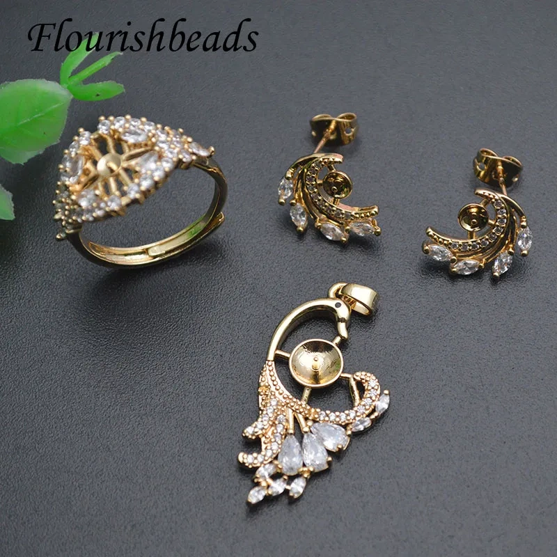 Jewelry Findings Women Jewelry Handcrafted Accessories Nickel Free Earring Hooks Rings Pendnat Fit Half Hole Beads Making