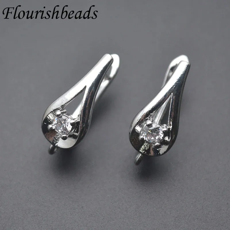 30pcs/Lot Gold Plated Nickel Free Earring Hooks Fastener Ear Wire for DIY Earrings Jewelry Making Accessories