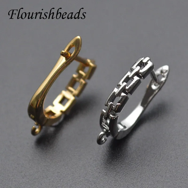 30pcs Variou Shape Nickle Free Gold Rhodium Color Earring Hooks Fit Dangle Earrings Making Jewelry Findings