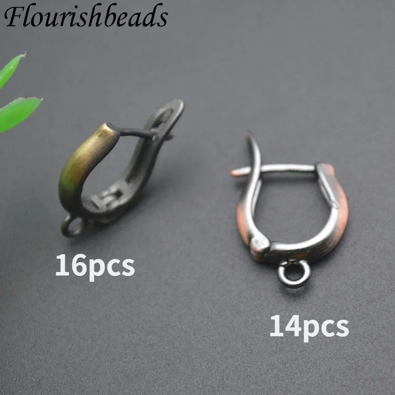 New Antique Bronze Geometric Earring Hooks Clasp Leverback Earwire for Women Handmade DIY Fashion Jewelry 30pcs/lot