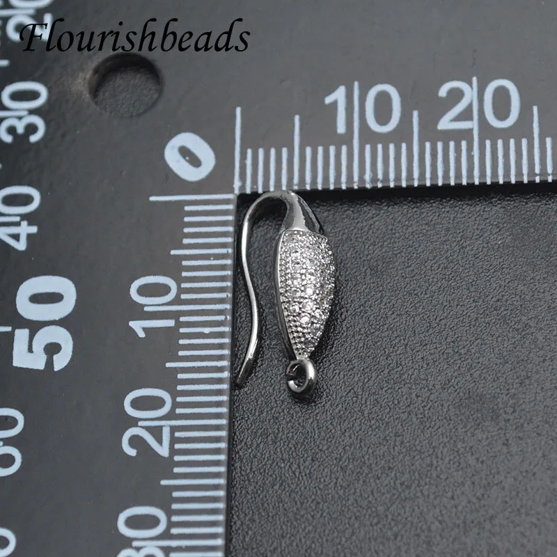 30pcs High Quality Anti Fading Gold Color Ear Wire Earring Hooks Clasp Jewelry Findings DIY Ear Accessories Supplier