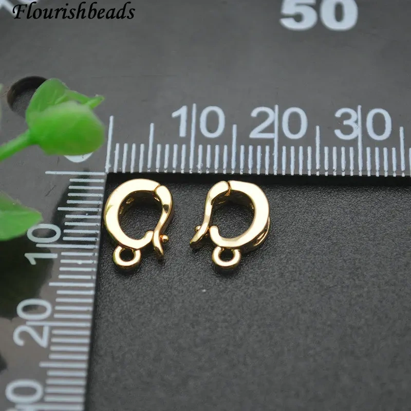 Wholesale 30pcs Jewelry Accessories Paved CZ Beads Pendant Bails Pinch Clips Earrings Connector for DIY Craft Making