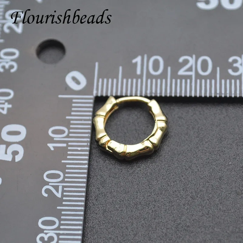 14x15mm Gold Plated Geometric Shape Circle Earrings Hoop for Women Girl Daily Accessories 30pcs/lot