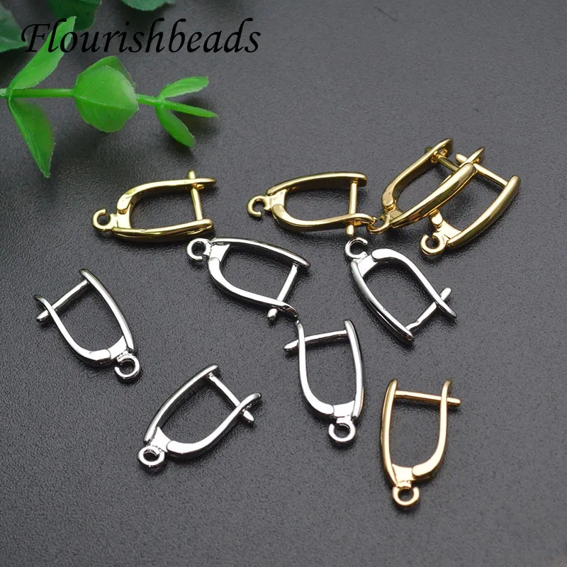 High Quality Nickel Free Smooth Plain Earring Hooks Handmade DIY Jewelry Making Findings Accessories 30pcs Per Lot