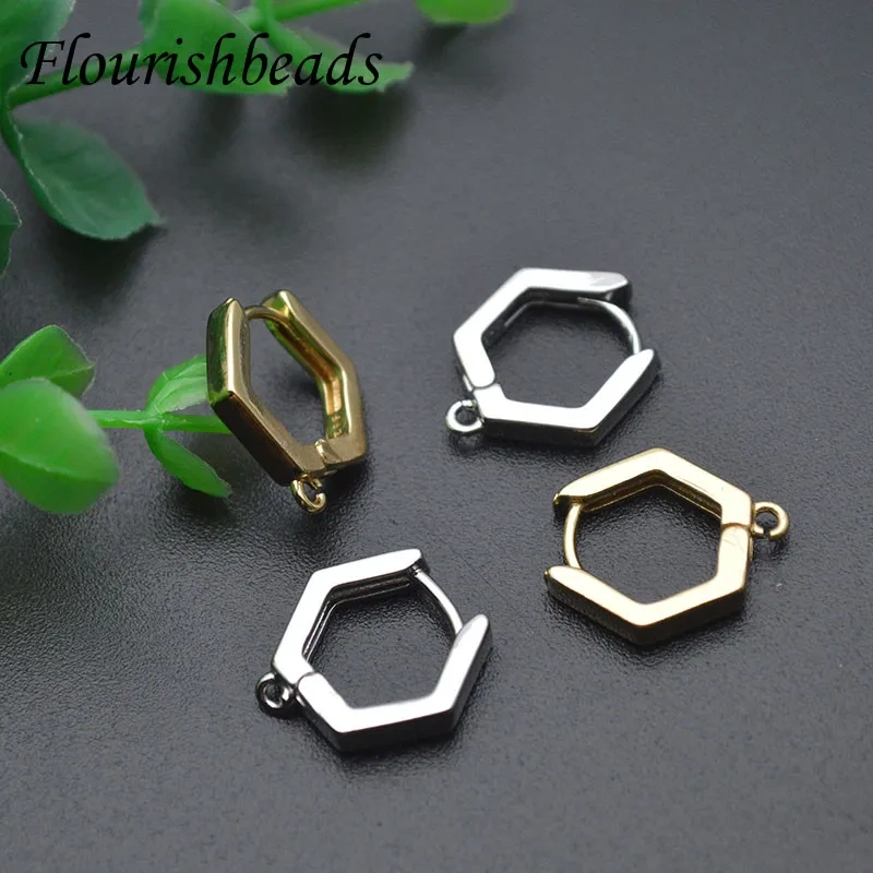 New Arrived 15x15mm Color Remain Nickel Free Geometric Shape Earring Hooks Jewelry Findings DIY Jewelry Making 30pc Per Lot