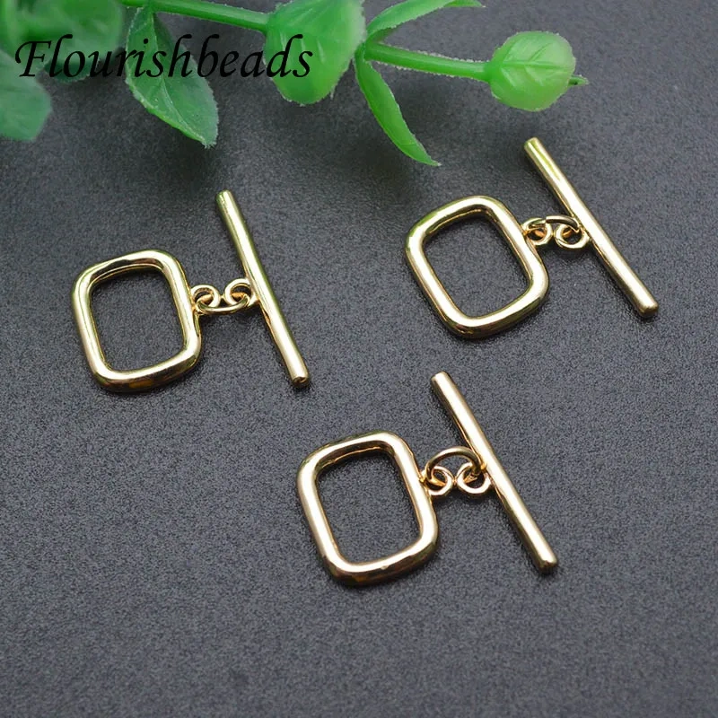 20pcs Metal Brass O Toggle Clasps Gold Plating Connectors for DIY Bracelet Necklace Jewelry Findings Making Supplies Accessories