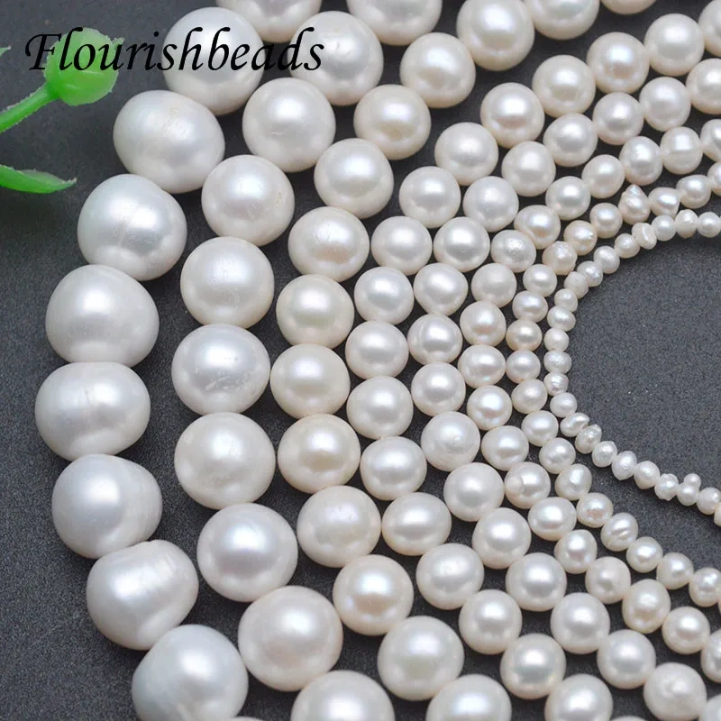 Wholesale 2.5-11mm Natural Freshwater Pearl  Round Loose Beads for Jewelry Making DIY Necklace Bracelet 2 Strands/lot