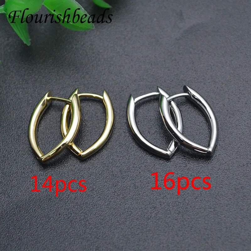 New Design Gold Color Nickel Free Glossy Irregular Geometry Earrings Earwire Shvenzy for Women Fashion Jewelry Supplier 30pcs