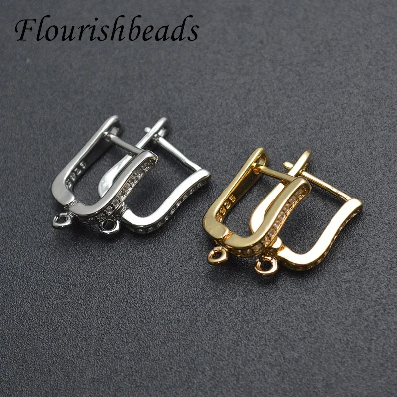 30pcs/Lot Nickel Free Gold Color Earring Hooks for DIY Fashion Jewelry Making Supplies Handmade Ear Wire Hooks  Accessories
