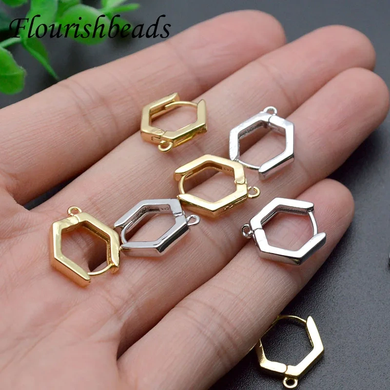 New Arrived 15x15mm Color Remain Nickel Free Geometric Shape Earring Hooks Jewelry Findings DIY Jewelry Making 30pc Per Lot