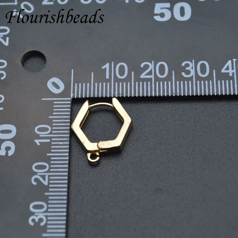 New Arrived 15x15mm Color Remain Nickel Free Geometric Shape Earring Hooks Jewelry Findings DIY Jewelry Making 30pc Per Lot