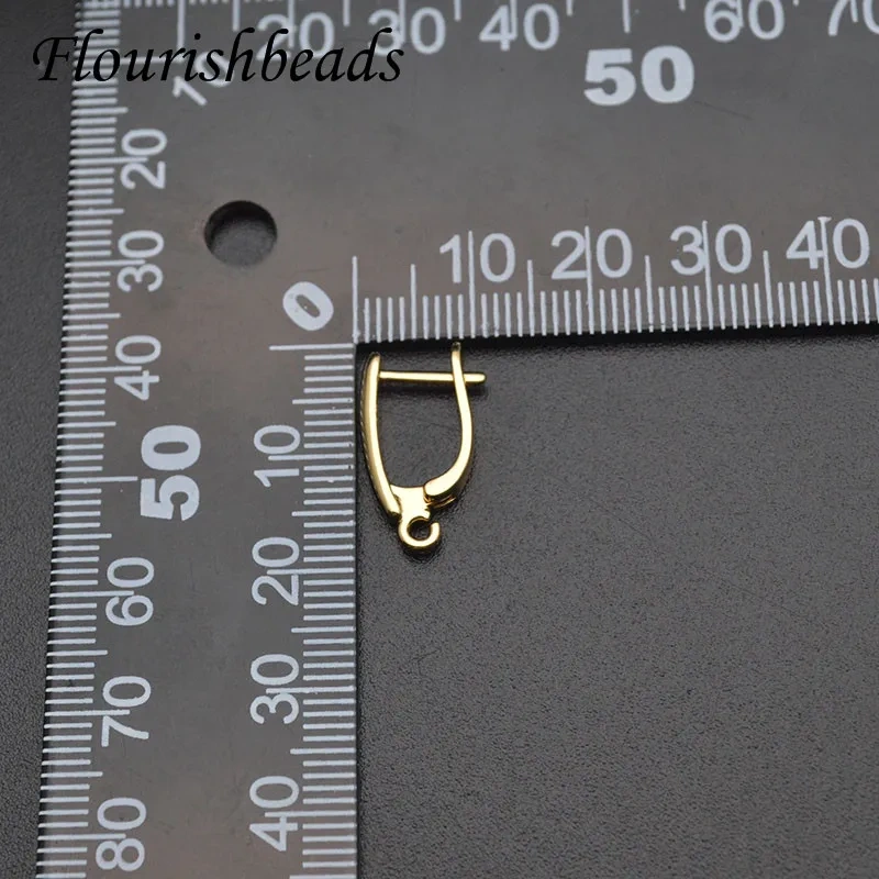 High Quality Nickel Free Smooth Plain Earring Hooks Handmade DIY Jewelry Making Findings Accessories 30pcs Per Lot