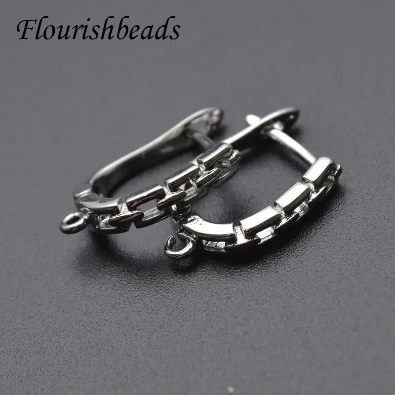 30pcs Variou Shape Nickle Free Gold Rhodium Color Earring Hooks Fit Dangle Earrings Making Jewelry Findings