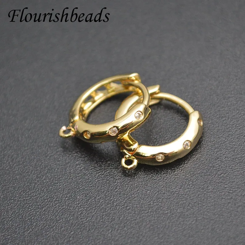 30pcs/lot Various Styles Geometric Hoop Earrings Hooks Clasp for Women Men Party Jewelry Nickel Free Accessoriess