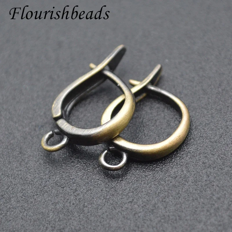 New Antique Bronze Geometric Earring Hooks Clasp Leverback Earwire for Women Handmade DIY Fashion Jewelry 30pcs/lot