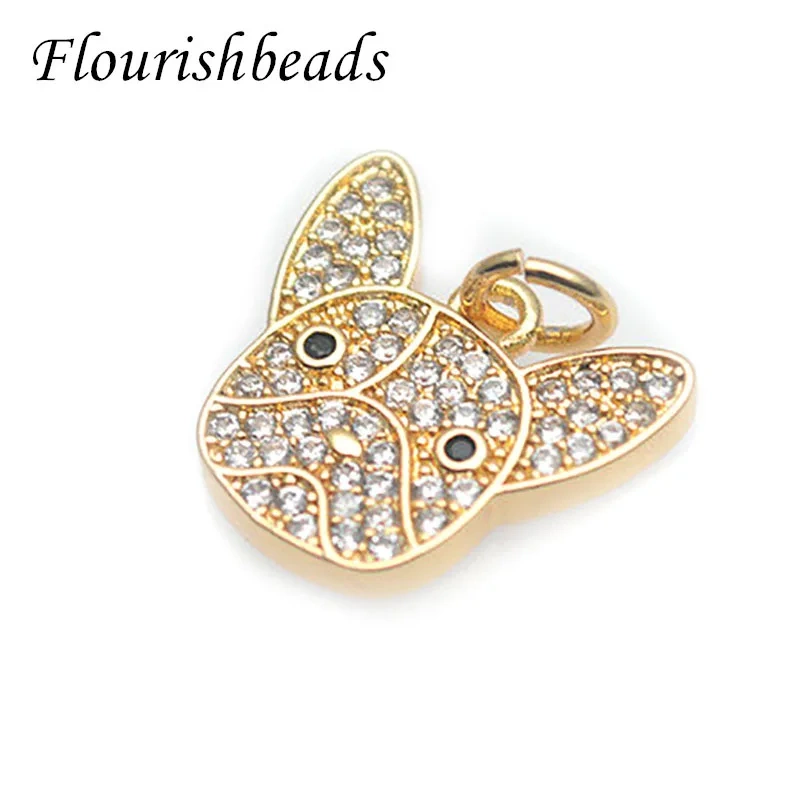 Cute Animal Pug Charms High Quality Nickel Free Jewelry Findings for DIY Earring Bracelet Festive Christmas Gifts 20pcs/lot