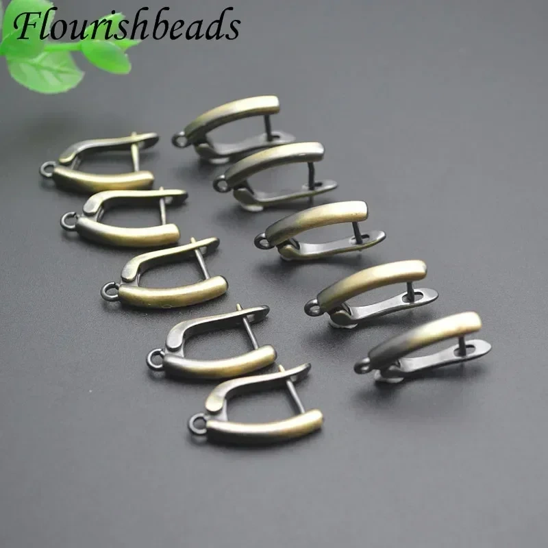 New Antique Bronze Geometric Earring Hooks Clasp Leverback Earwire for Women Handmade DIY Fashion Jewelry 30pcs/lot
