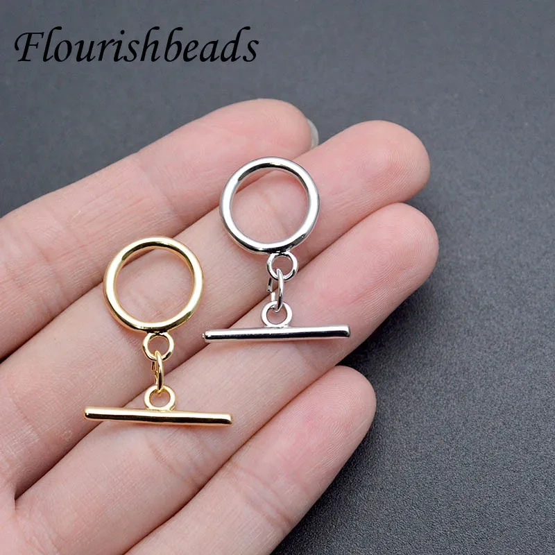20pc/Lot Gold Color Brass O Toggle Clasps Necklace Bracelet Connect Clasps Jewelry Making Supplies