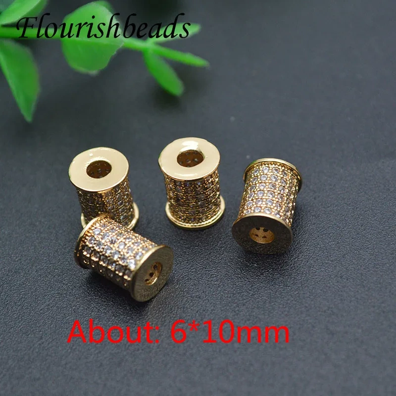Hot Sell Multi Designs Real Gold Plating Metal Beads Handcraft Loose Spacer Beads Fit DIY Jewelry Bracelets 20pcs/lot