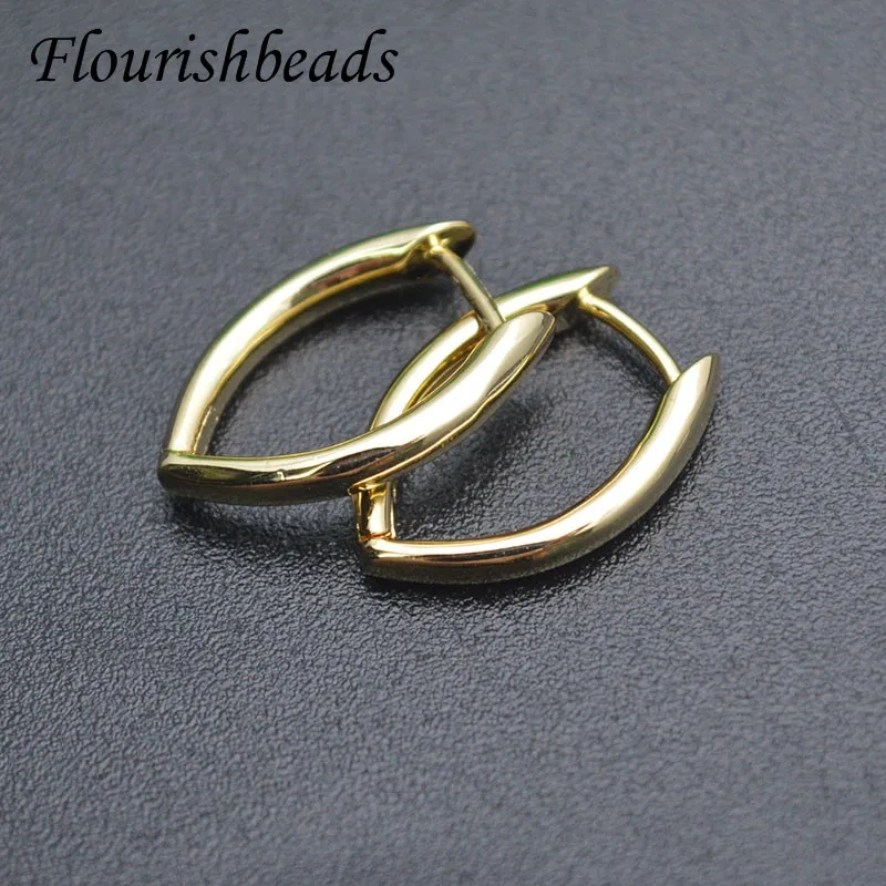 High Quality Gold Color Anti Fading Geometric Shape Circle Earring Hoops Stud Earwire for Women Hip Hop Jewelry Accessories
