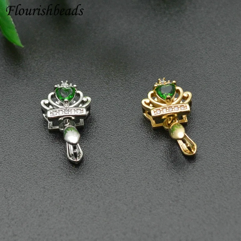 30pcs Handicraft Jewelry Clamp Pinch Clip Bail Charms Hooks Accessories for Women Gems Earrings Necklace Jewelry Making