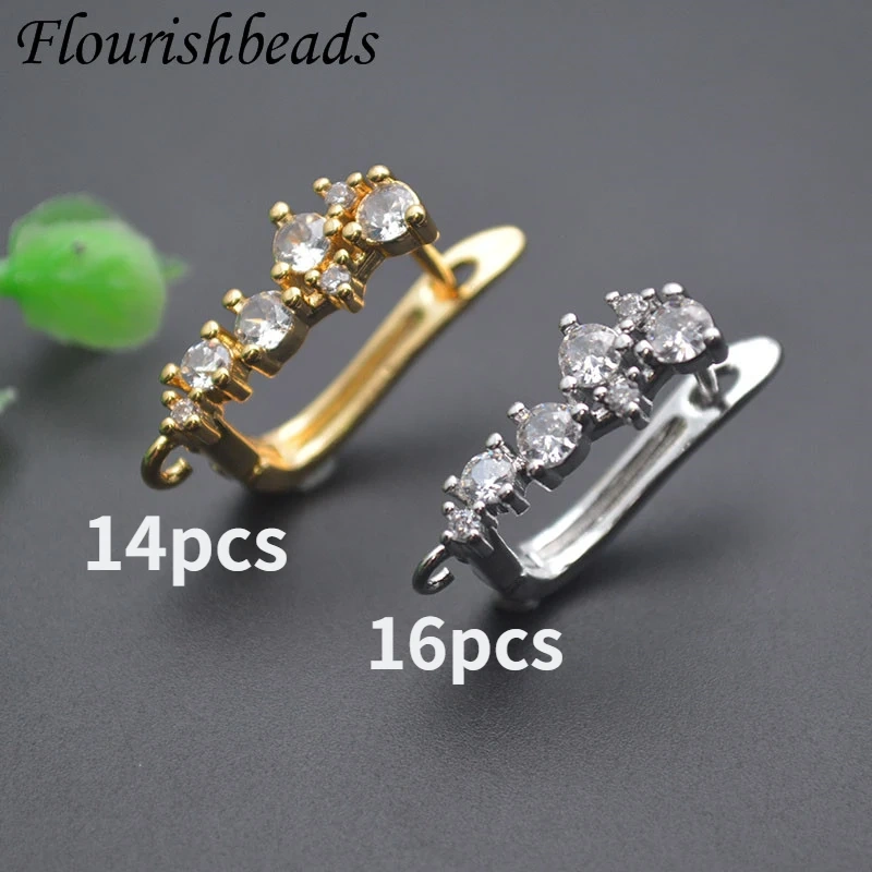 New DIY Schwenzy Findings Gold Color Ear Wire Earring Hooks Accessories for Women DIY Earring Making 30pcs/lot