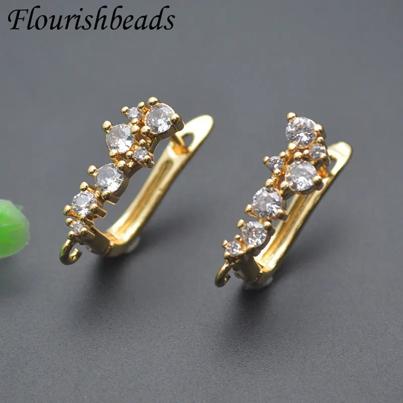 New DIY Schwenzy Findings Gold Color Ear Wire Earring Hooks Accessories for Women DIY Earring Making 30pcs/lot