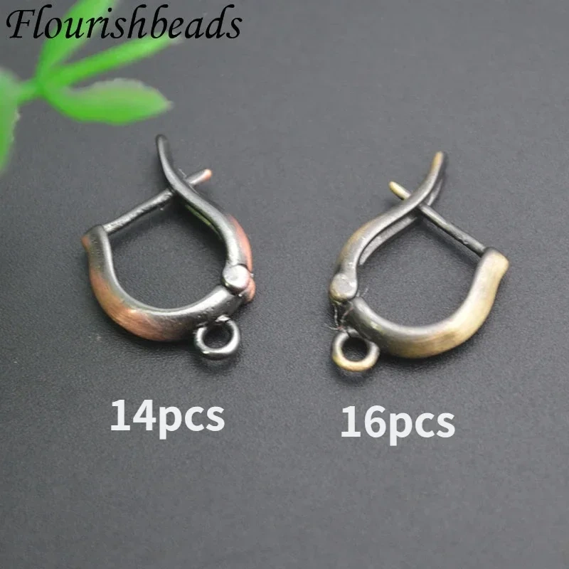 New 30pcs/lot Metal Copper Antique Bronze Earring Hooks Clasp Accessories for Women DIY Retro Earrings Jewelry Findings