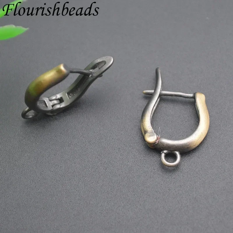 New 30pcs/lot Metal Copper Antique Bronze Earring Hooks Clasp Accessories for Women DIY Retro Earrings Jewelry Findings