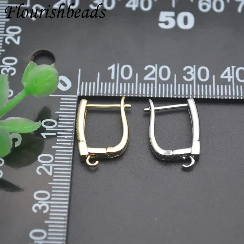 Nickel Free Real Gold Plated 18k Earring Hooks Earwire Women DIY Earrings Jewelry Making Accessories 30pcs/lot