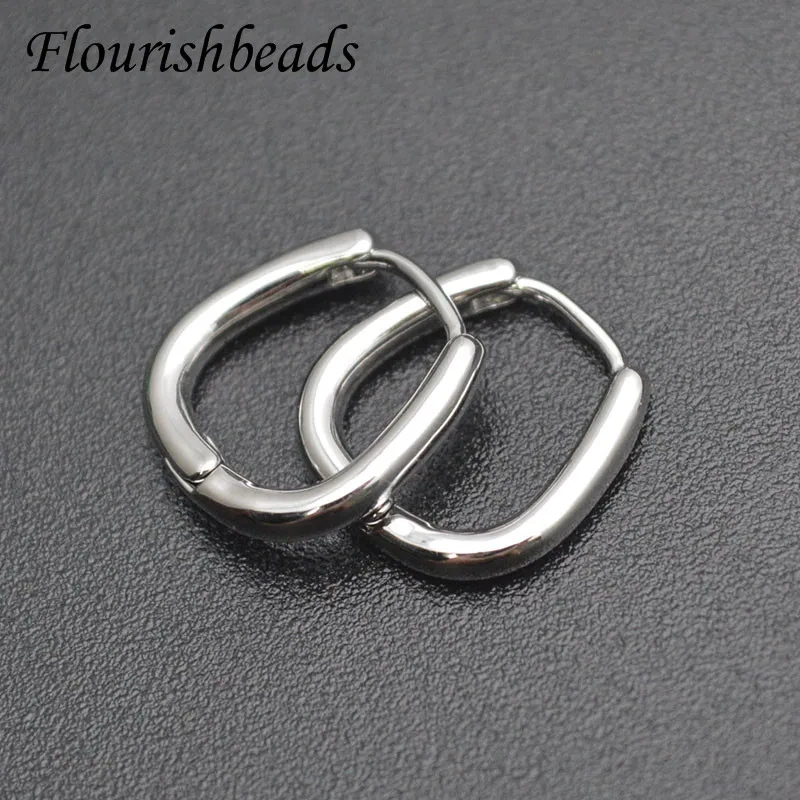 30pcs/lot Various Styles Geometric Hoop Earrings Hooks Clasp for Women Men Party Jewelry Nickel Free Accessoriess