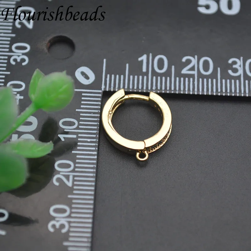 15mm Round Basic Hoop Earring Findings Leverback Earrings Hooks Clasp for Women DIY Fashion Dangle Earring Making 30pcs/lot