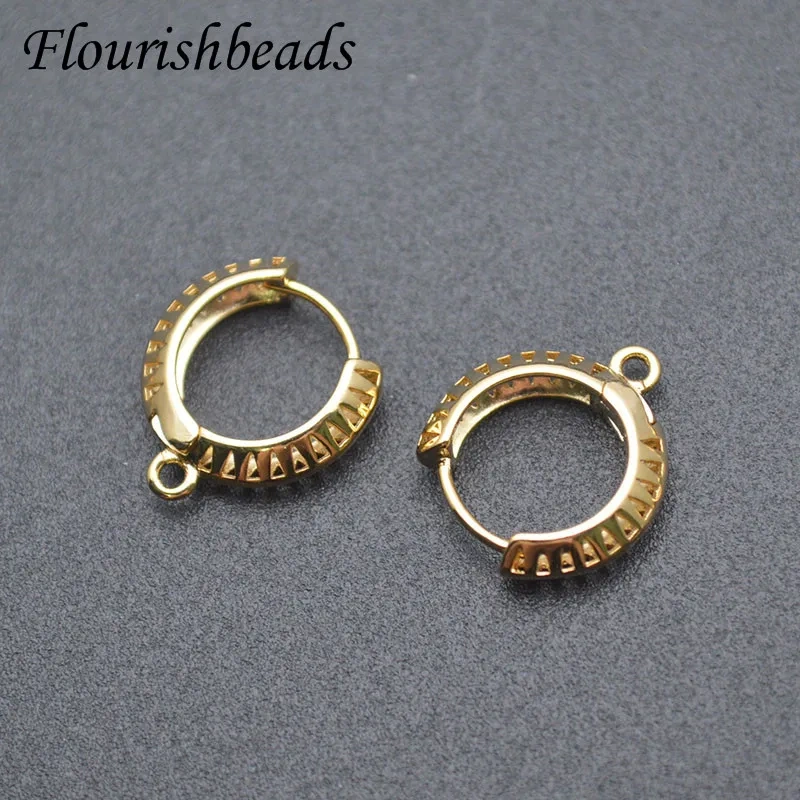 15x15mm Gold Color Anti Fading Nickel Free Plain Earring Hooks Leverback for DIY Jewelry Making Accessories 30-50pcs/lot