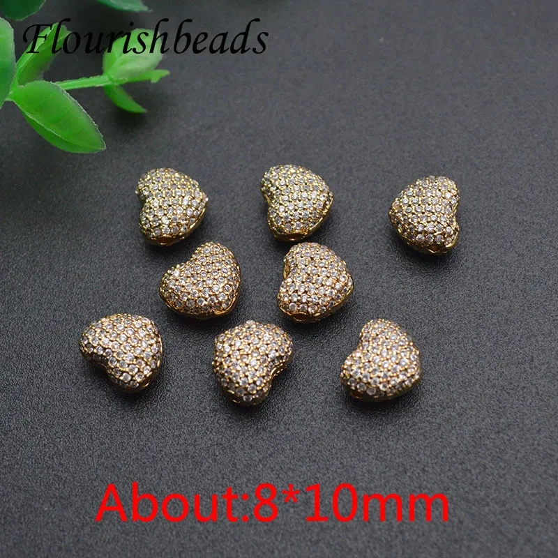 Hot Sell Multi Designs Real Gold Plating Metal Beads Handcraft Loose Spacer Beads Fit DIY Jewelry Bracelets 20pcs/lot