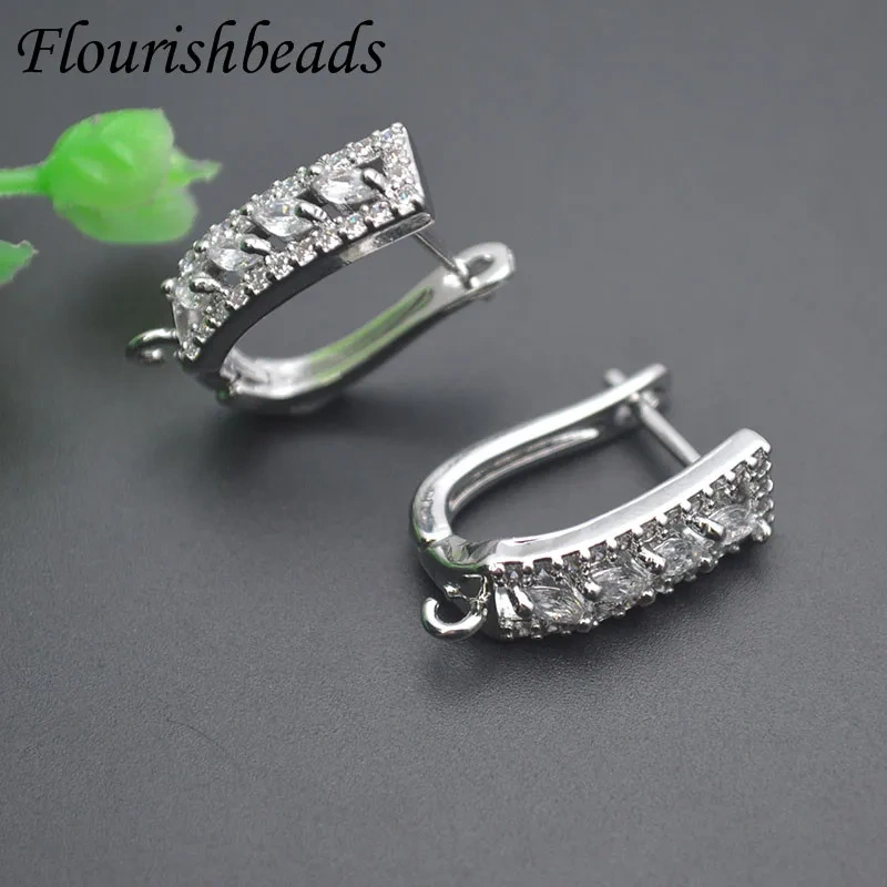 30pcs/lot 18k Real Gold Plated Handmade Basic Shvenzy Earring Hooks Ear Wire Accessories for DIY Earring Jewelry Making