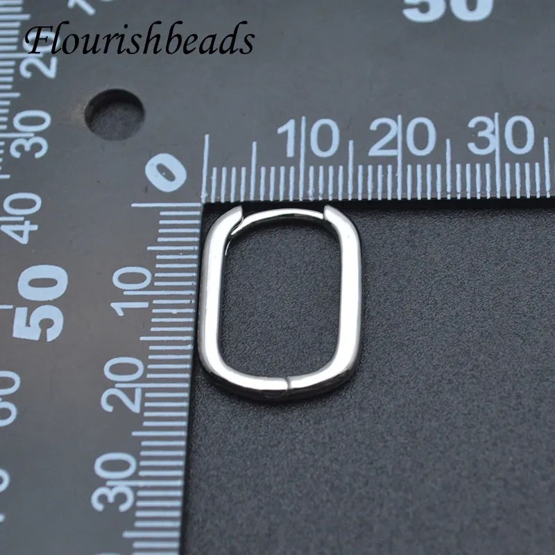 Wholesale 30pcs/lot Nickel Free Gold Silver Color U Shape Earrings Hoop for Women Fashion Jewelry 17x20mm