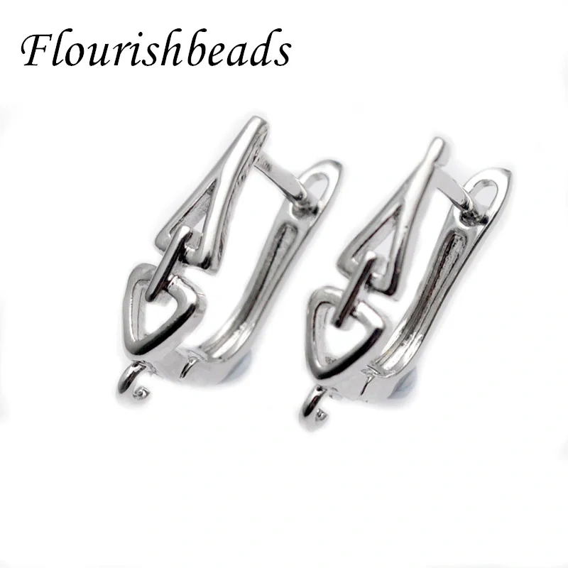 Various Style Rhodium Colors Quality Nickel Free Earring Hooks Clasp for Jewelry Making Supplier 30pcs/lot