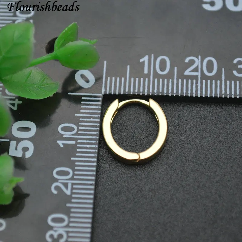 New Design Metal Brass Round Hoop Earrings for Women Girl Gold Silver Color Anti Fadings Fashion Earrings Simple Jewelry