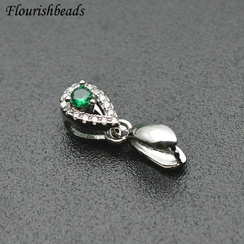 30pcs Handicraft Jewelry Clamp Pinch Clip Bail Charms Hooks Accessories for Women Gems Earrings Necklace Jewelry Making