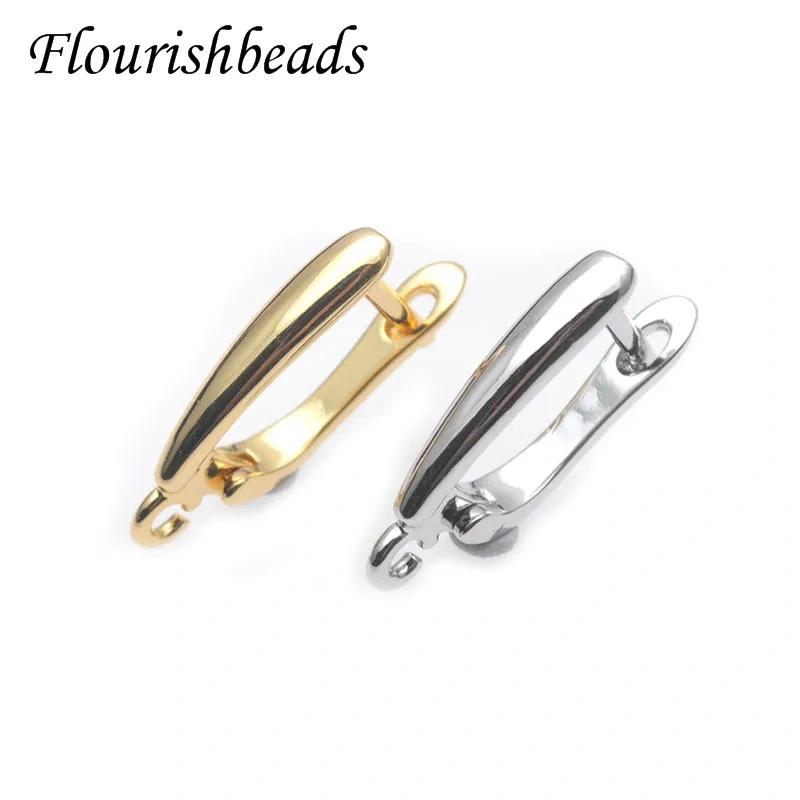 High Quality Nickel Free Smooth Plain Earring Hooks Handmade DIY Jewelry Making Findings Accessories 30pcs Per Lot