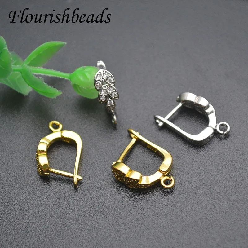 Beautiful Design Nickel Free Gold Plated Earring Hooks Flower Shape DIY Schwenzy for Handmade Fashion Earring Making