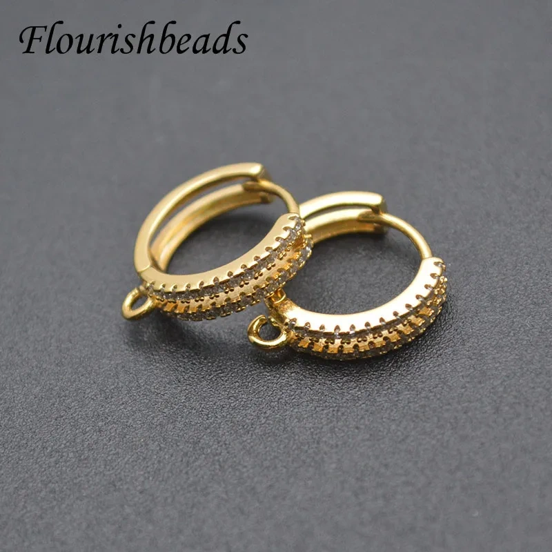High Quality Color Remain Nickel Free Circle Round Earring Hooks Leverback Jewelry Findings Supplier